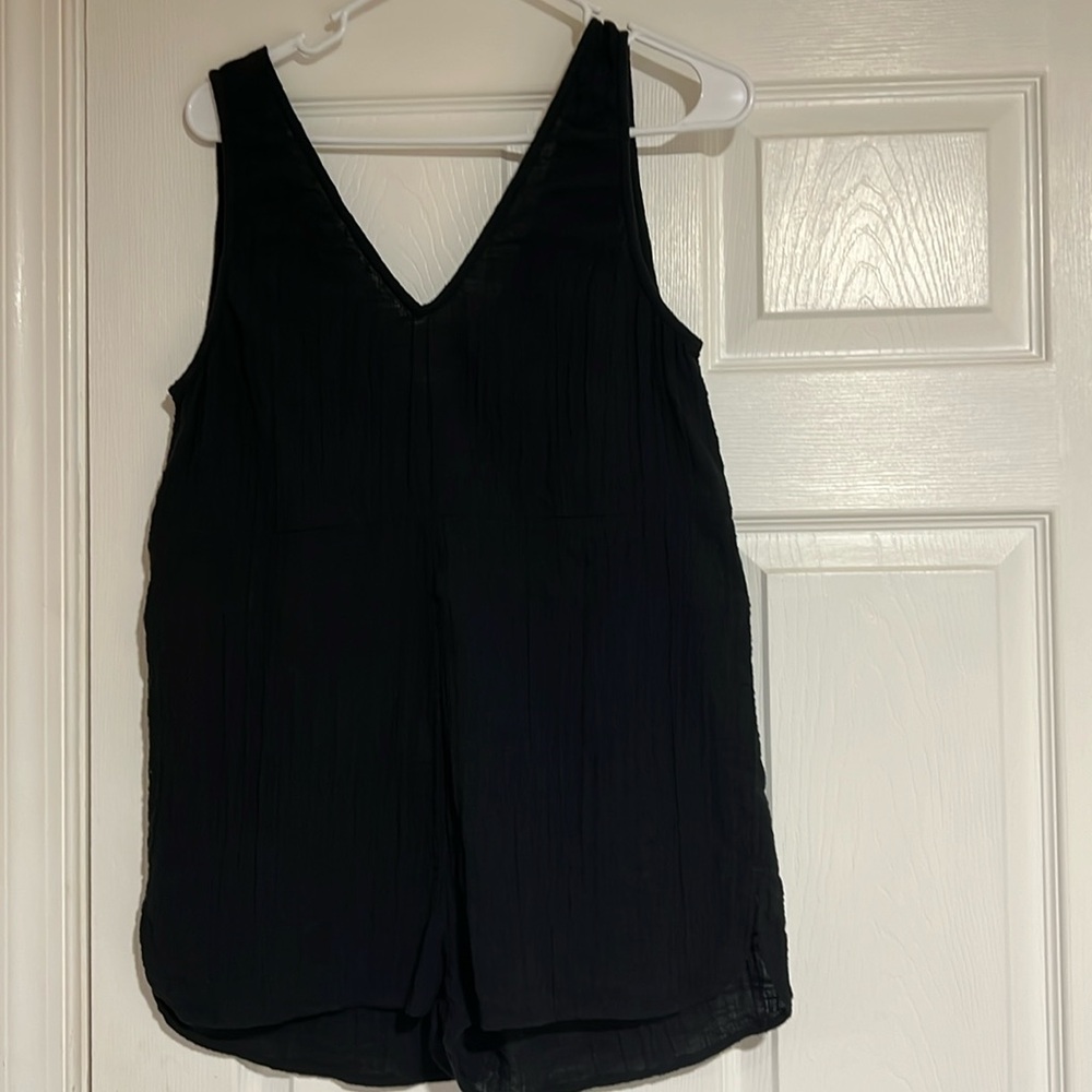 Rip Curl Black Baja V neck Romper Size Small